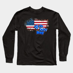 Happy 4th of July-American Day Long Sleeve T-Shirt